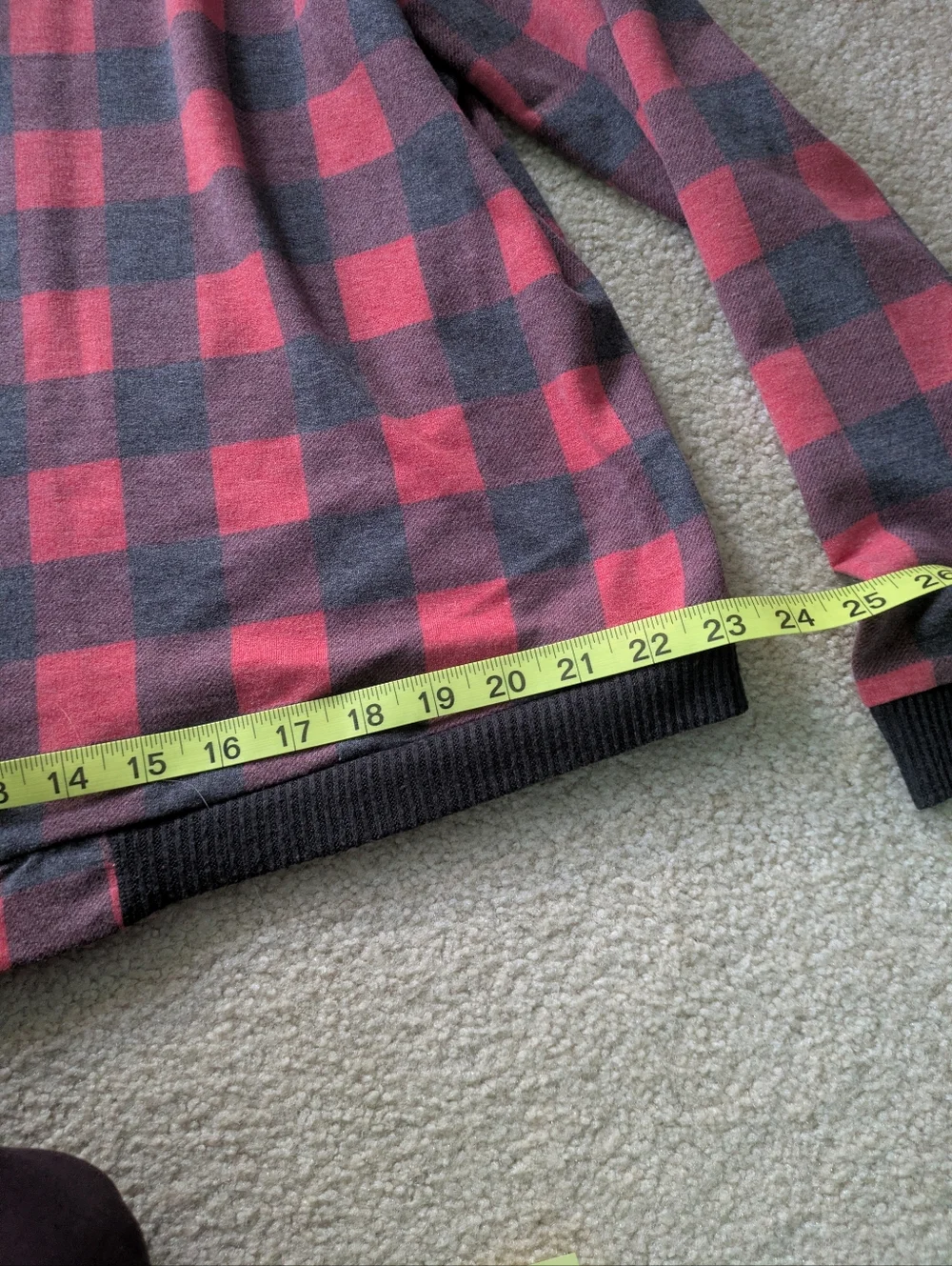 No Boundaries‎ Red and Black Plaid Utility Jacket 2XL Lightweight